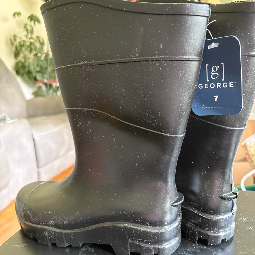 George Classic Black Waterproof Boots
